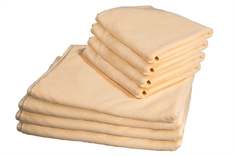 8 Pak Microfiber håndklæder - Creme - Borg Living